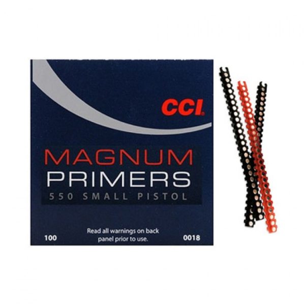 CCI “APS” Small Pistol Magnum Primers Strip No. 550 | 1,000 Count