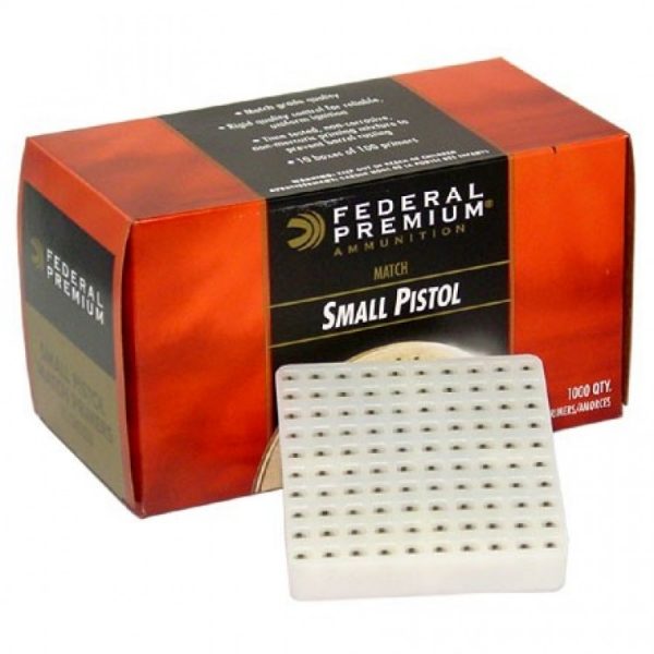 Federal Small Pistol #100M Gold Medal Match Primers | 1,000 Count